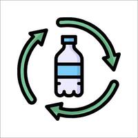 A bottle of water surrounded by arrows and arrows vector
