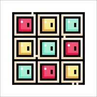A square pattern with colorful squares vector