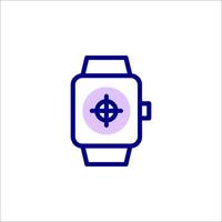 A watch with a target on it vector