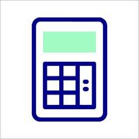 A calculator icon on a white background vector