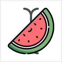 Watermelon icon illustration vector