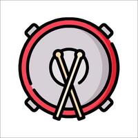 Drum drum icon illustration vector