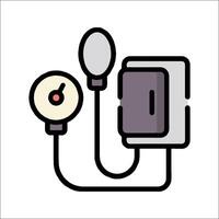 An illustration of a medical device connected to a meter vector