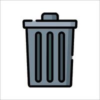 Trash can icon illustration vector