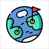 Golf icon illustration vector