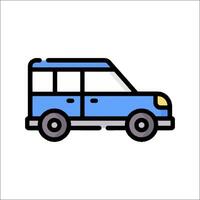 Car icon on white background illustration vector