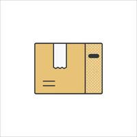A box with a bandage on it vector