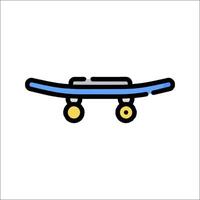 A skateboard icon on a white background vector