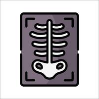 A skeleton in a box icon vector