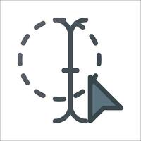 A line icon of a person with a sign pointing to the right vector