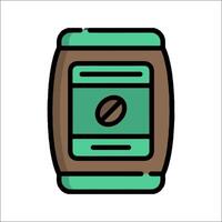 A coffee can icon on a white background vector