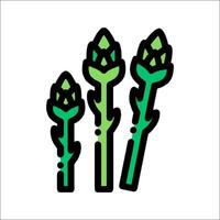 A green plant with leaves on it vector