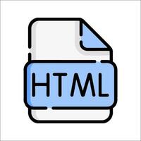 Html file icon illustration vector