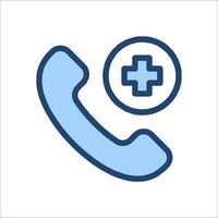 A phone with a cross on it vector