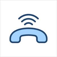 a phone icon with a wifi symbol vector