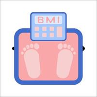 Bmi calculator icon vector