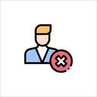 A man with a red cross on his face vector