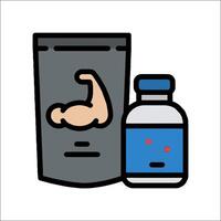 A bottle of pills and a bottle of pills vector