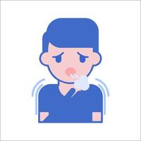 A man with a broken arm is holding a toothbrush vector