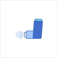 An asthma inhaler icon on a white background vector
