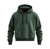 Green Stylish Hoodie isolated on Transparency background png