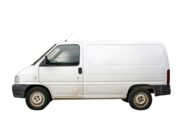 White Delivery Vehicle Isolated on Transparent png