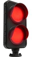 A traffic light with red lights on it png