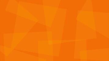 Orange rectangles abstract motion design. Geometric background. Business animation for presentation. Space for text. Seamless looping video