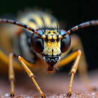 close up of a wasp photo