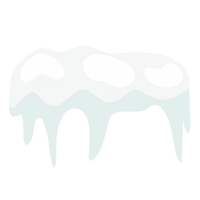 Thick snow with pointed ice png