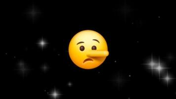 A sad face with a nose and a nose on it video
