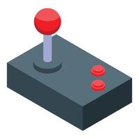 Retro joystick providing immersive gaming experience vector