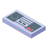 Retro gamepad controller representing gaming and entertainment vector