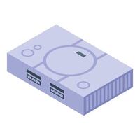 Retro game console representing gaming and entertainment technology vector