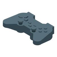 Gray wireless gamepad controller providing immersive gaming experience vector