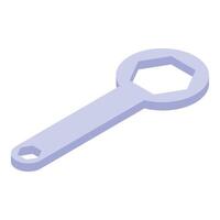 Light purple wrench tool fixing representing maintenance and repairing vector