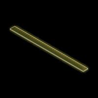Neon ruler glowing on black background measuring length vector