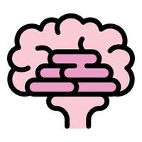 Human brain working showing intelligence and cognition vector