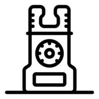 Parking meter with combination lock ensuring secure vehicle parking vector