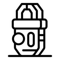 Smart lock securing valuable data with advanced encryption technology vector