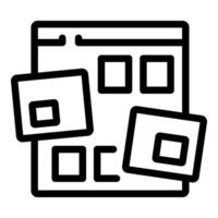 Web design showing cascading style sheets programming vector