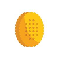 Round cracker with dots showing texture vector