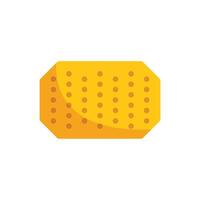 Corn cob icon depicting yellow kernels in rows vector