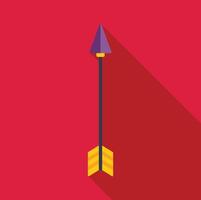Sharp arrow pointing up representing growth and progress vector