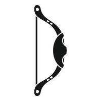 Hunting bow icon representing archery and hunting sports vector
