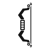 Modern archery bow representing sporting and hunting activities vector
