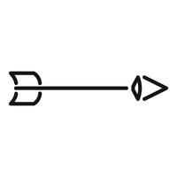 Straight arrow pointing right symbol of direction and focus vector