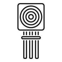 Sensor sending data, wireless technology connecting devices vector