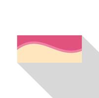 Rectangular shaped abstract art with pink and beige wavy design vector