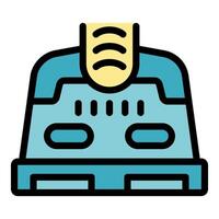 Smart bed emitting wifi signal with control panel for sleeping vector
